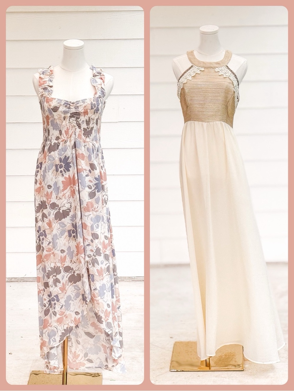 Boutique dreamy fall floral boho maxi dress bundle wedding photoshoot Size M